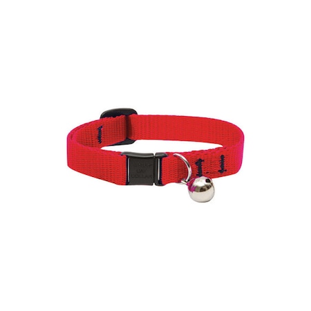 Lupine LupinePet Basic Solids Red Red Nylon Cat Collar 22527